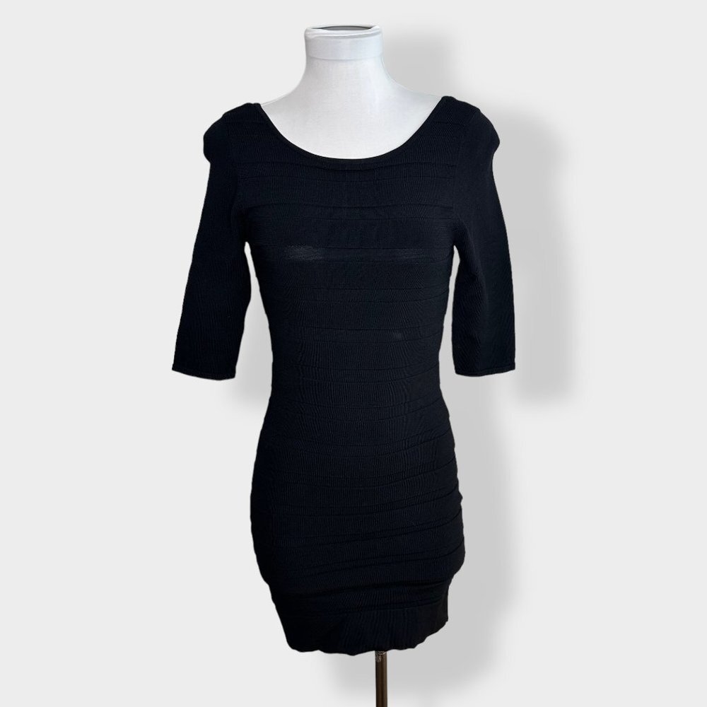 MNG Suit‎ Black Bodycon Mini Dress M